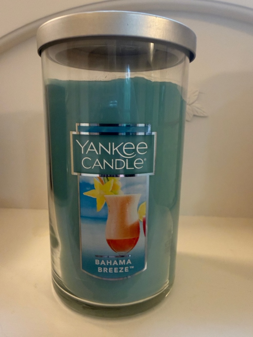 Yankee Candle Bahama Breeze Jar Candle - Teal Blue